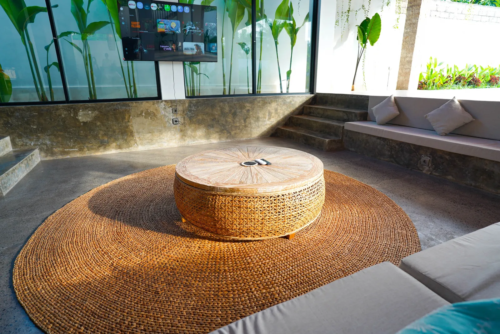 Tropical garden pathway